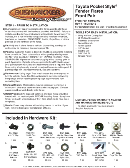 Installation Manual